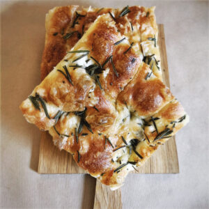 Rosemary & Sea Salt Focaccia slice